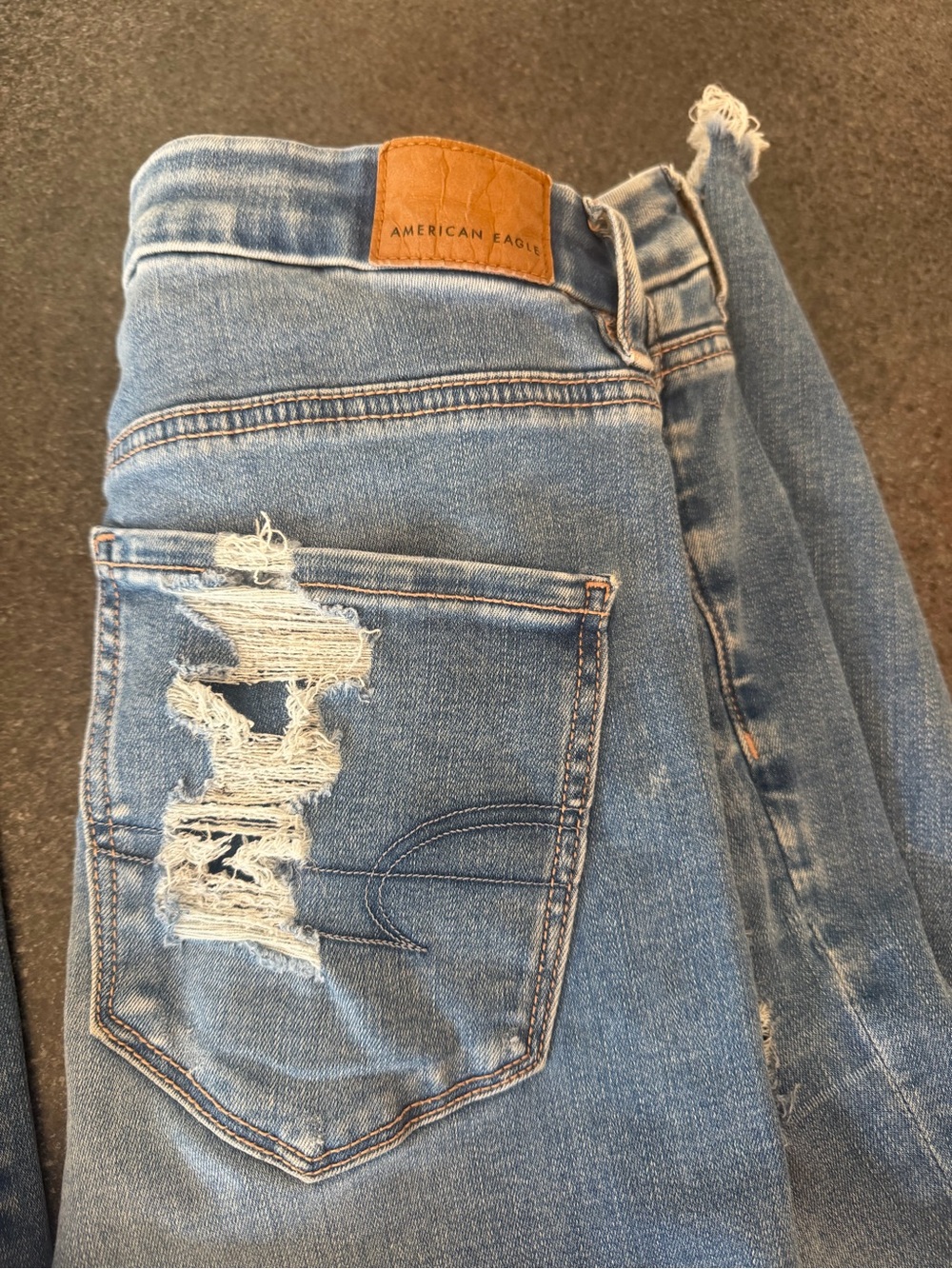 American Eagle Light Blue Distressed Jeans